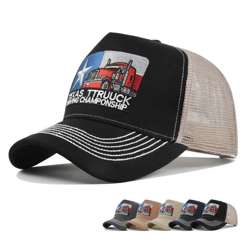 Unisex Baseball Cap Texas Embroidered Trucker Hat Mesh Hat Cap For Men Women