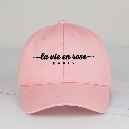 "La Vie En Rose Paris" Print Baseball Cap