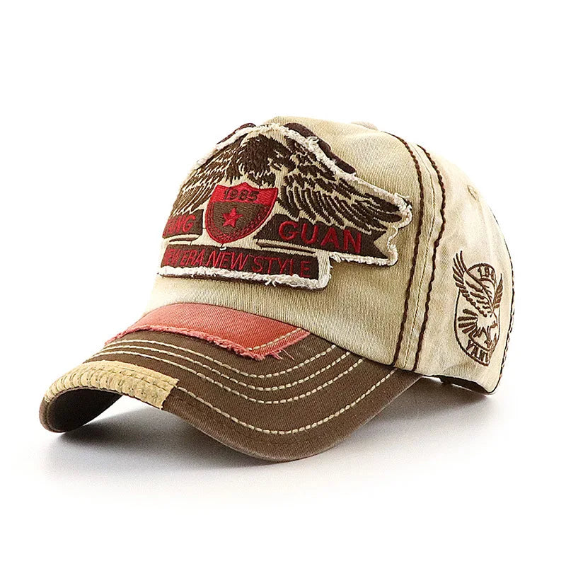 Vintage Washed Embroidered Baseball Cap Fashion Hat for Men And Women