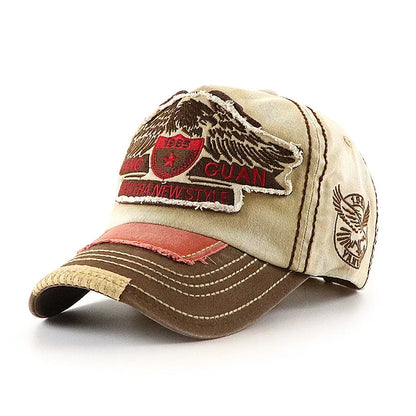 Vintage Washed Embroidered Baseball Cap Fashion Hat for Men And Women