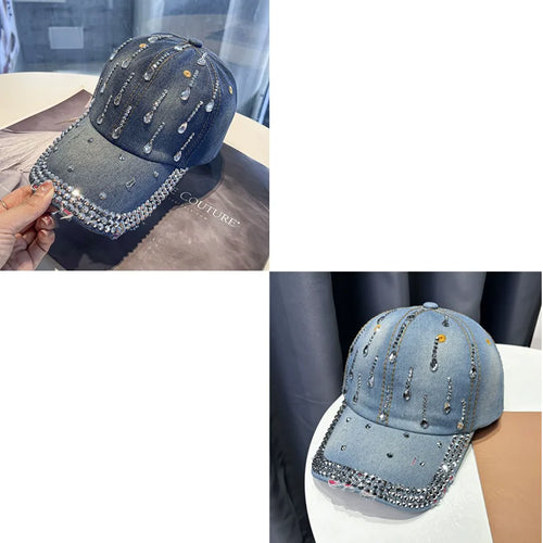 Handmade Embroidered Letter Baseball Cap For Men