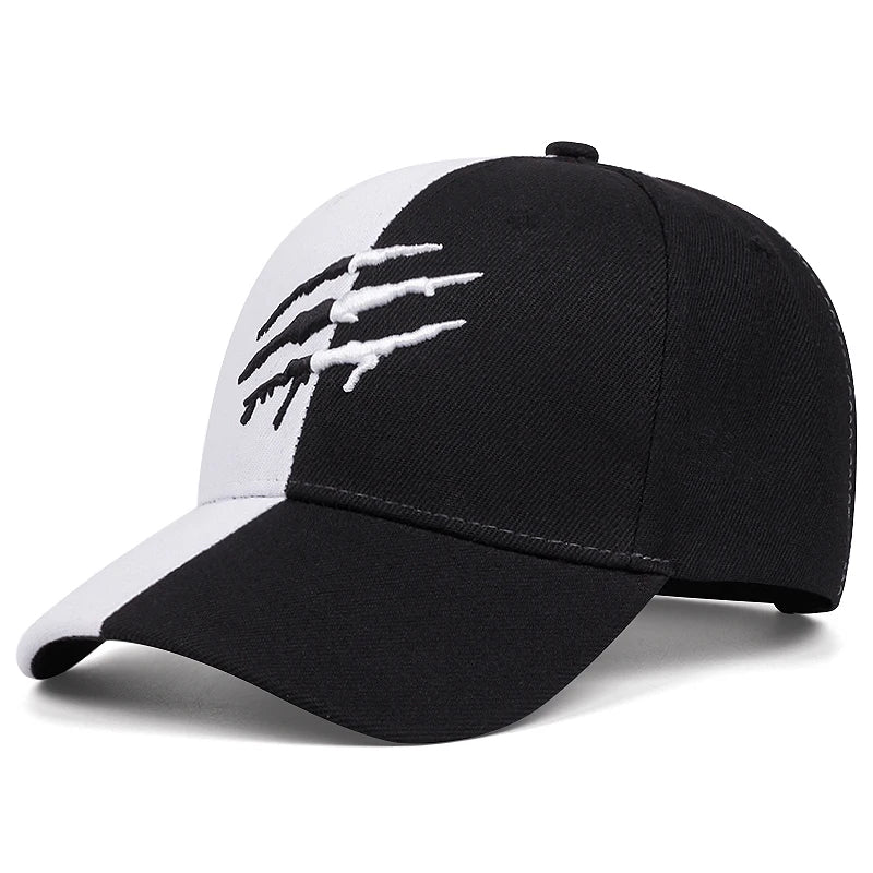 Personalized Pop Baseball Hat Claw print Embroidery Street Pop Hip Hop Hat