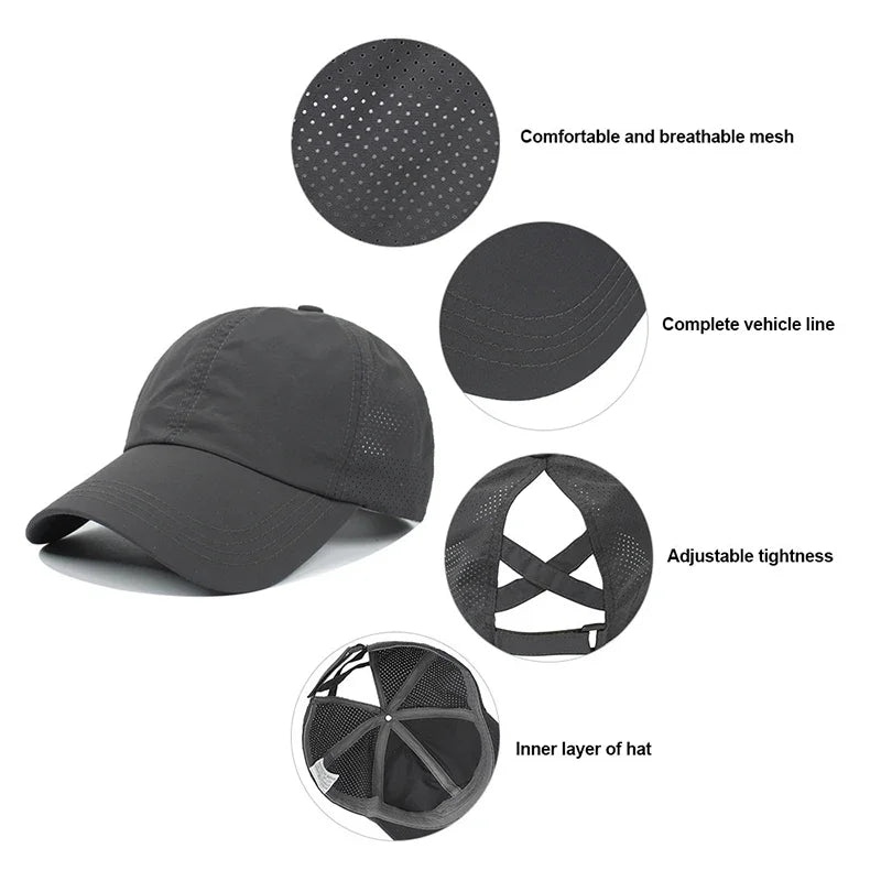 Summer Solid Color Baseball Caps Golf Wear Women Sport