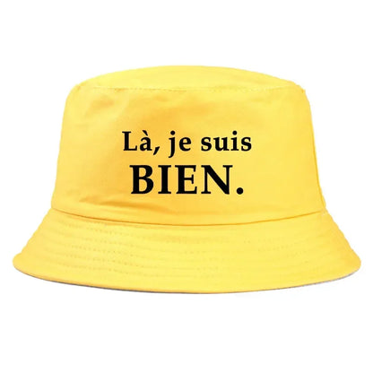 France Print Bob Reversible Bucket Hats Men Women