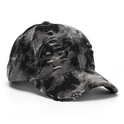New American Style Ripped Denim Baseball Cap