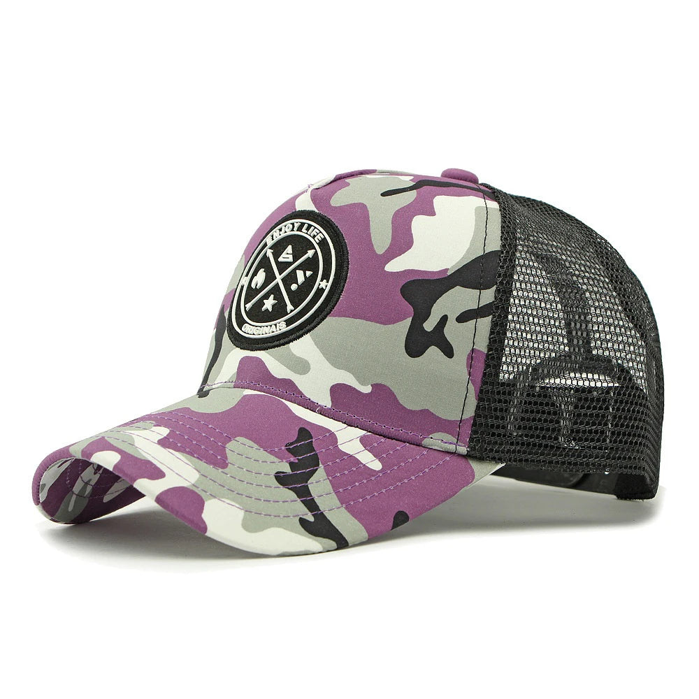 Enjoy Life Letter Patch Hat Baseball Cap