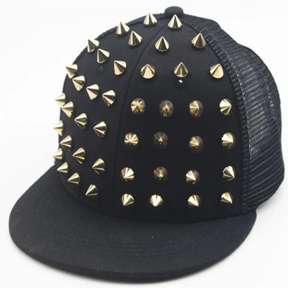 Casual Sunshade Rivet Flat Hat Adjustable