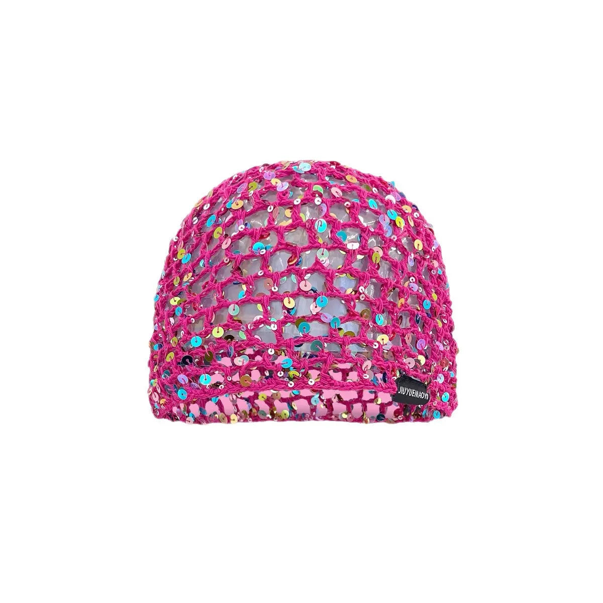 2026 New Kawaii Hollow Lace Sequin Mesh Bucket Hat