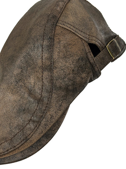 British Retro Beret, Newsboy Cap, Matte Texture Forward Cap, Casual Style Peaked Cap
