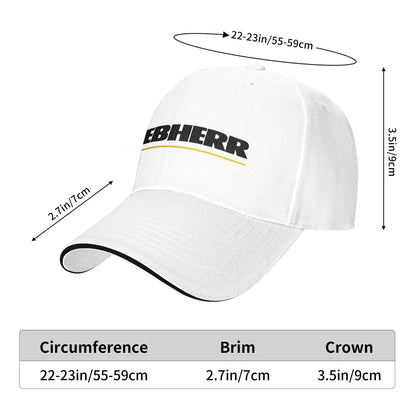 Casual Baseball Cap White Yellow Liebherr Letters
