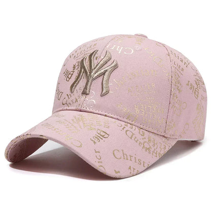 Baseball Cap Full Print Letters Embroidery Casual Wind Hat Fashion Men and Women