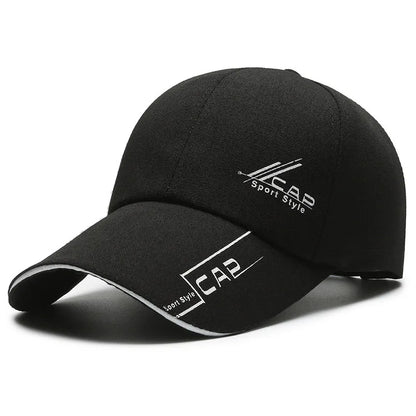 Hats Men Summer Long Brim Baseball Caps Spring Casual Outdoor Sun Fishing Hats Sunscreens Shade Caps