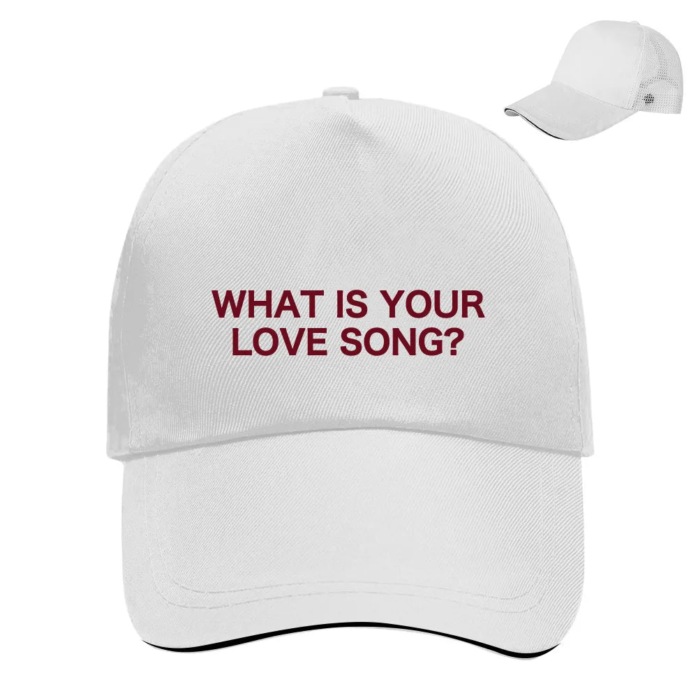 What Is Your Love Song Hat Flat Cap Baseball Cap