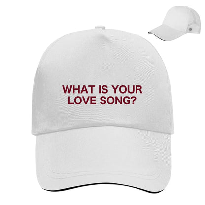 What Is Your Love Song Hat Flat Cap Baseball Cap