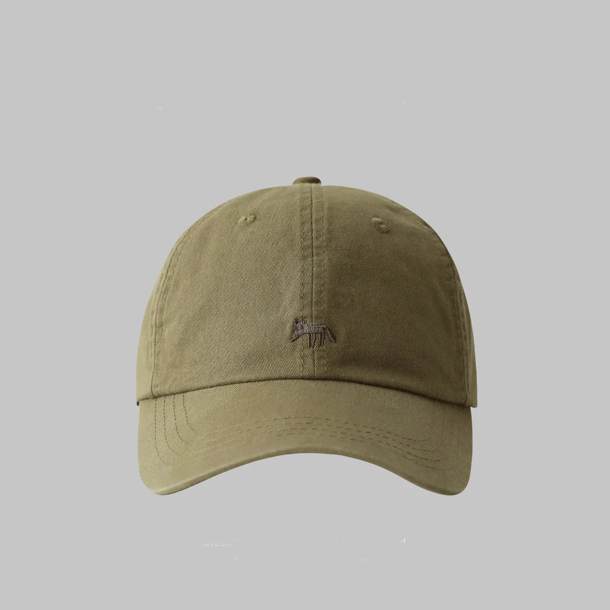 Muji Little Fox Embroidered Baseball Cap