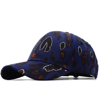 New Fashion Women Tie Dye Cap Multicolor Irregular Print Baseball Cap