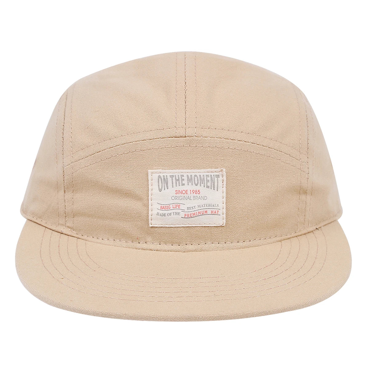 On The Moment Cotton 5 Panel Baseball Cap Snapback Caps Bone Gorras
