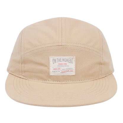 On The Moment Cotton 5 Panel Baseball Cap Snapback Caps Bone Gorras