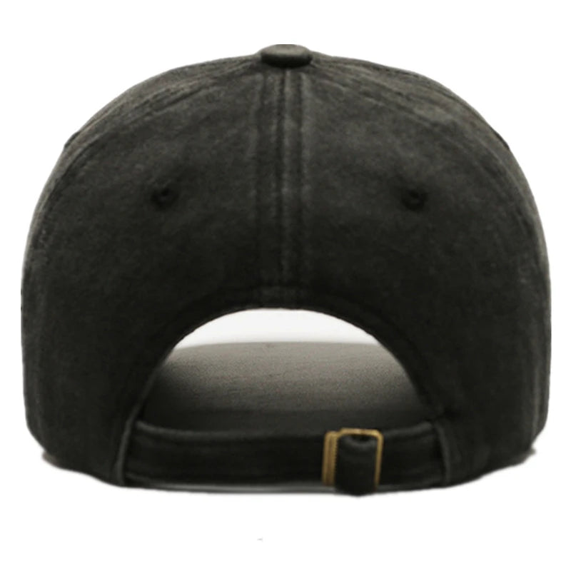 Unisex Washed Cotton Vintage Cap Canada Letter Embroidery Baseball Cap Men And Women