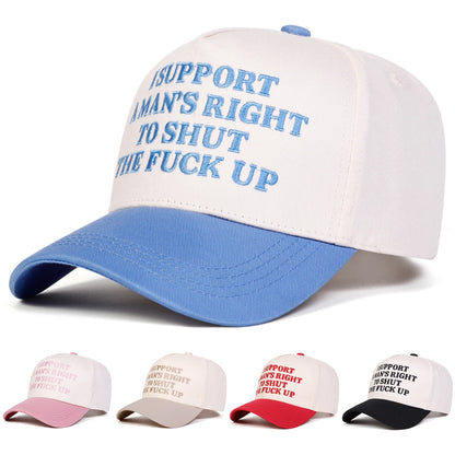 Unisex Letter Embroidery Baseball Caps Outdoor