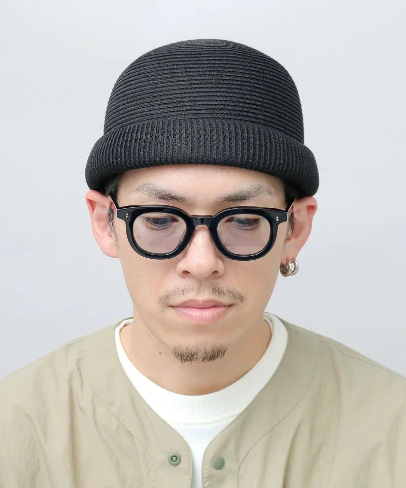 Japanese Simple Blade Roll Cap Beanies Landlord Hat