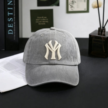 Washed Cotton Men Baseball Cap Lightweight Adjustable Dad Hat Casual Street Travel Sports Sun Cap