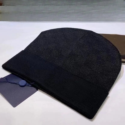 Hip Hop Women's New Versatile Letter Rolled Edge Woolen Hat