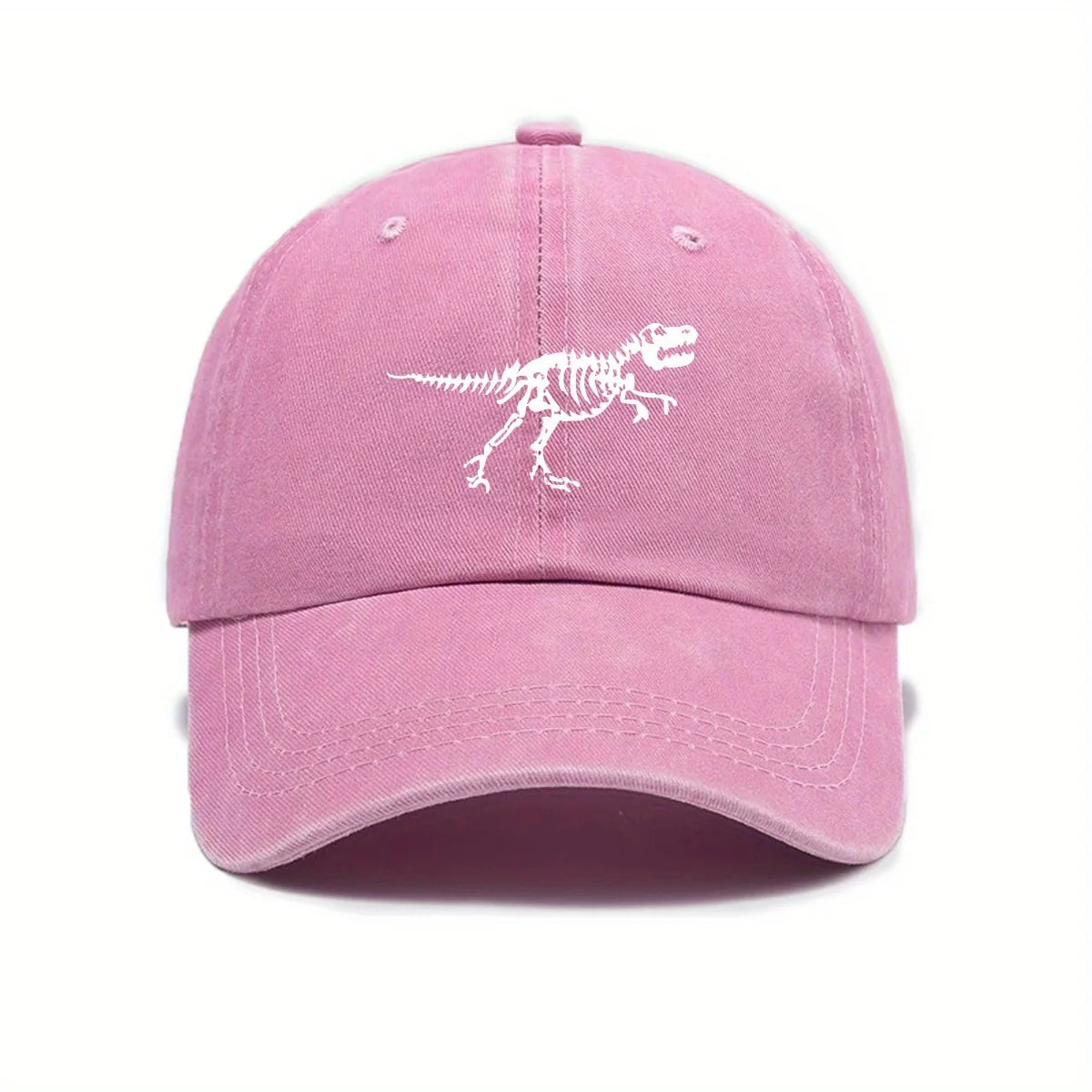 Fashionable and Casual Dinosaur Skeleton Printed Baseball Cap