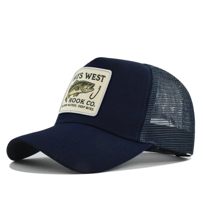Man hat High Quality Fishing Cartoon Baseball Cap