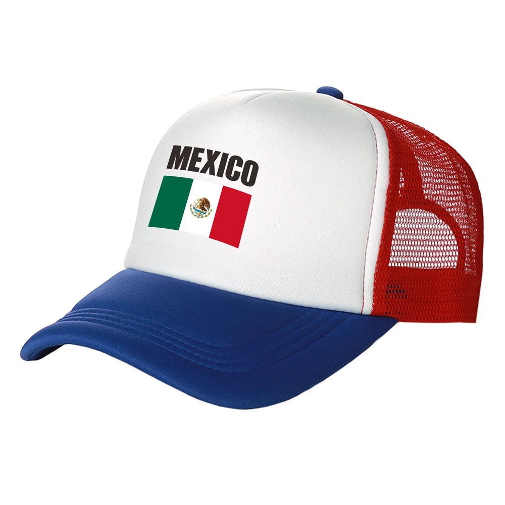 Mexico Trucker Cap Men Cool Mexico National Hat Baseball Cap Cool Summer Unisex Mesh Net Caps