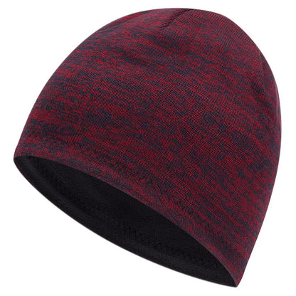 Men's Trendy Warm Ski Beanie Hat Women's New Outdoor Fashion Double-Sided