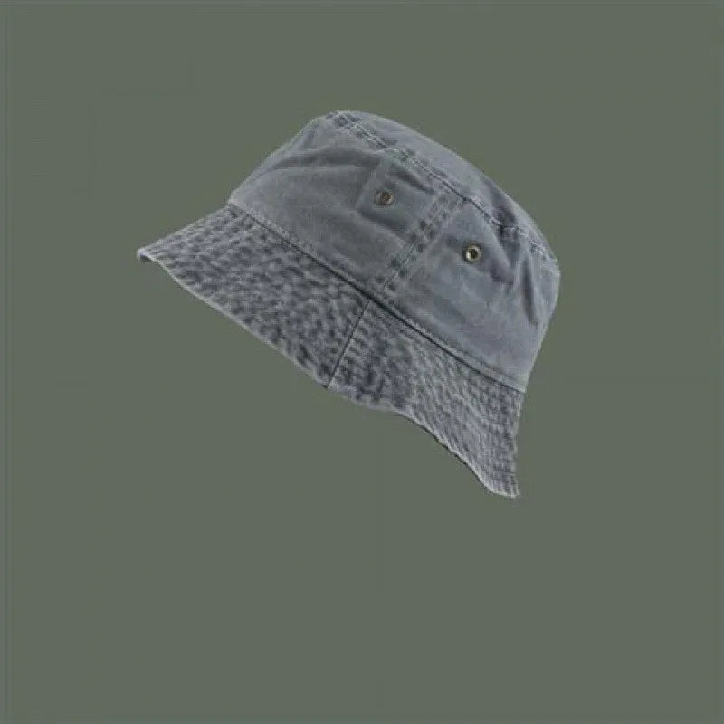 Retro Washed Cowboy Bucket Hat Women Men