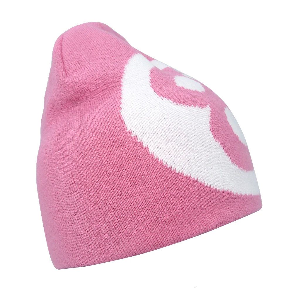 Y2K Letter Knitted Winter Autumn Beanie Cap Men Women