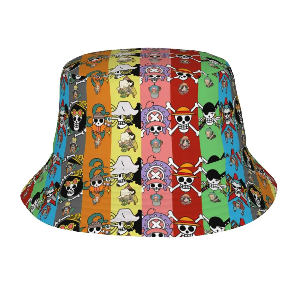 Japan Anime Zoro Luffy Skull Bucket Hats for Women Men Summer