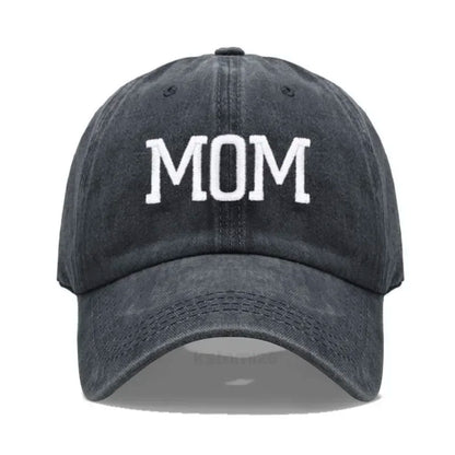 DAD MOM Embroidery Pure Cotton Baseball Cap Fashion Sport Golf Caps Sun Hat