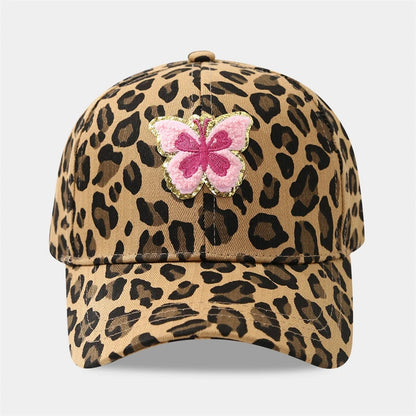 Leopard Print Baseball Caps Unisex Embroidery Spring Autumn