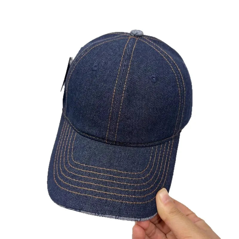 Cross-Border Classic Washed Denim Baseball Cap