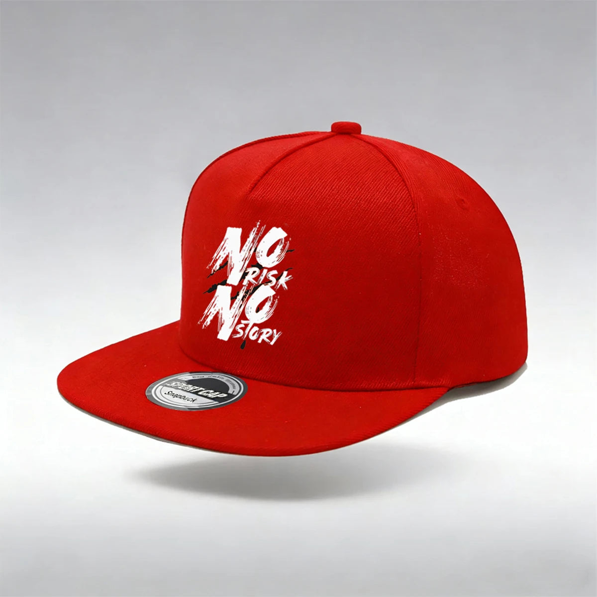 Risk Letter Print Snapback Cap Classic Solid Color Unisex Baseball Cap Lightweight Adjustable Dad Hat