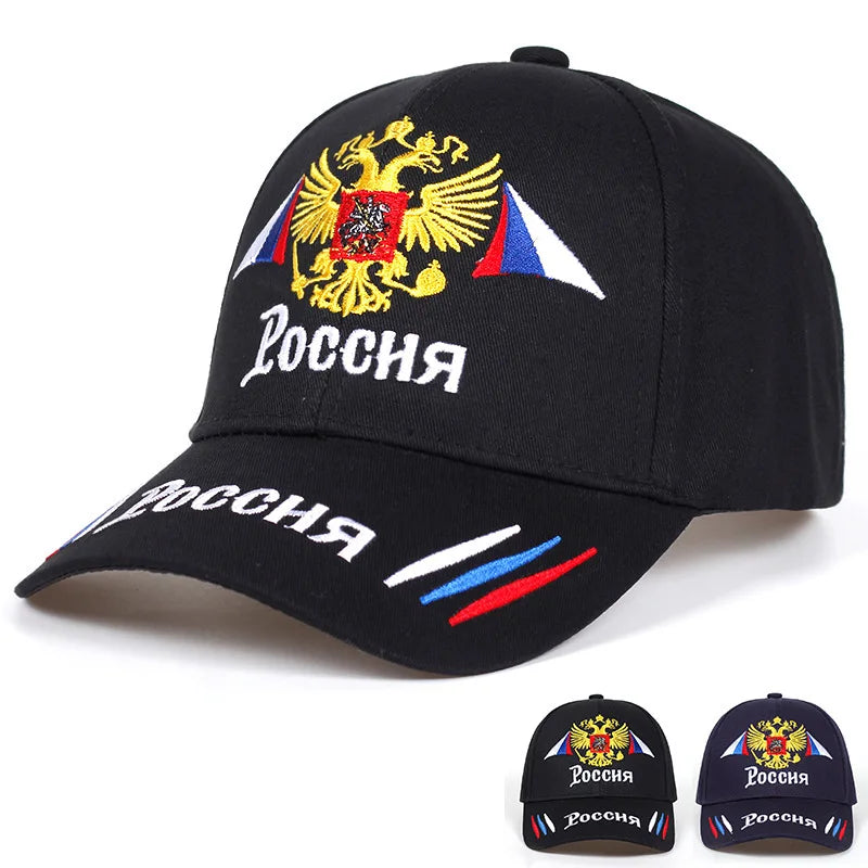 Russia Baseball Caps Russia Badge Embroidery Golf Caps