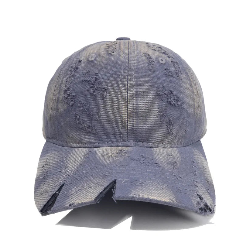New Vintage-Style Distressed Baseball Cap For Women