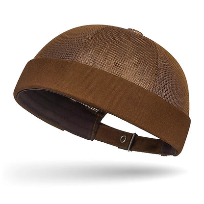 Summer Brimless Melon Skin Hat Adjustable