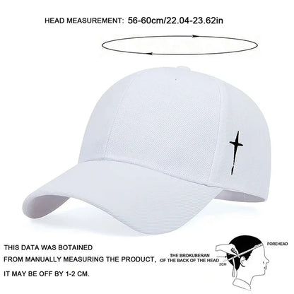 Unisex Cross Embroidery Snapback Baseball Caps Spring and Autumn