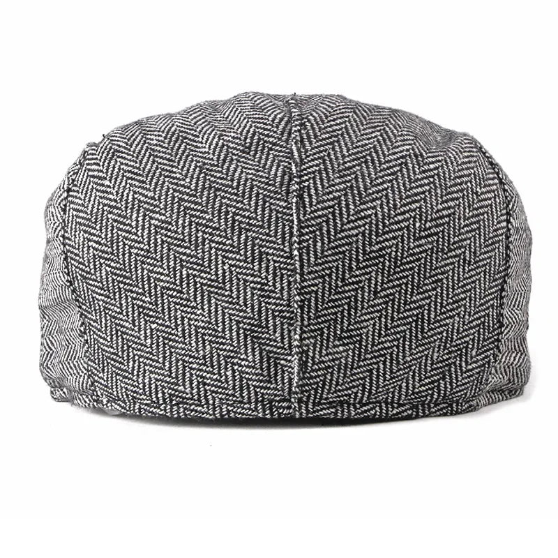 High Quality Autumn Winter Wool Herringbone Flat Cap