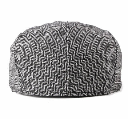 High Quality Autumn Winter Wool Herringbone Flat Cap