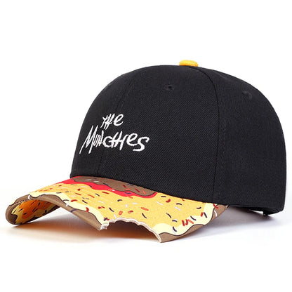 Creative Baseball Hat The Small Letter Donut Embroidery Daily Leisure