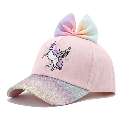New Cartoon Children Baseball Cap Kids Girls Sun Hat Adjustable