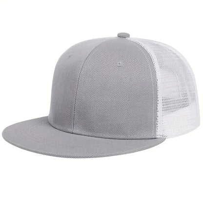 Unisex Solid Color Splicing Hip-hop Hats Spring Autumn