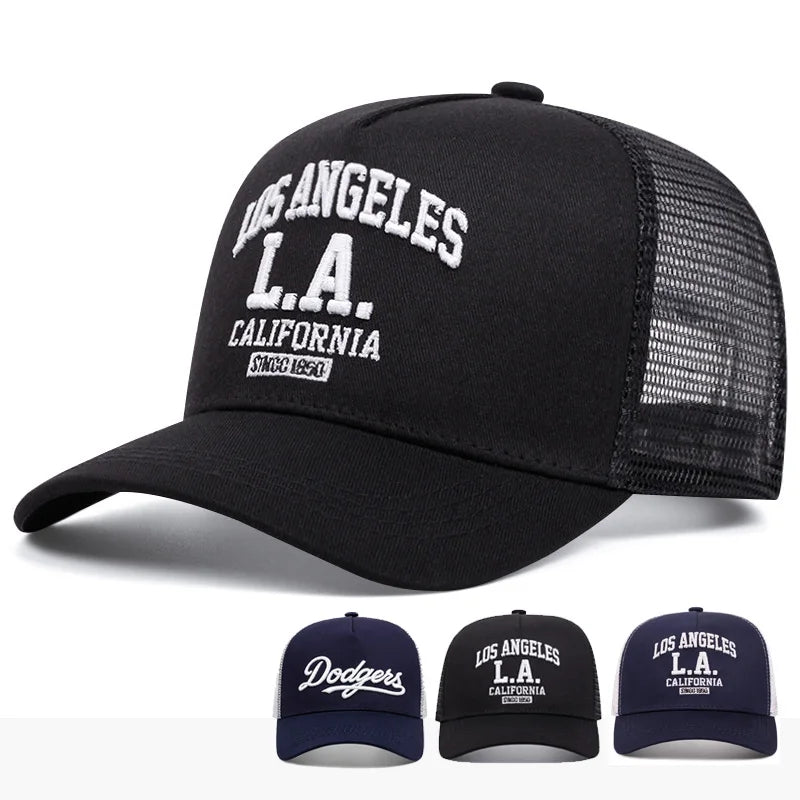 Simple Creative Letter Embroidery Breathable Baseball Caps Outdoor Adjustable Casual Hat Sunscreen Hat
