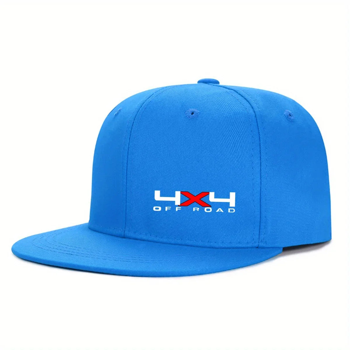 Unisex Adjustable Flat Brim Hip Hop Snapback Hat Solid Color Outdoor Daily Wear