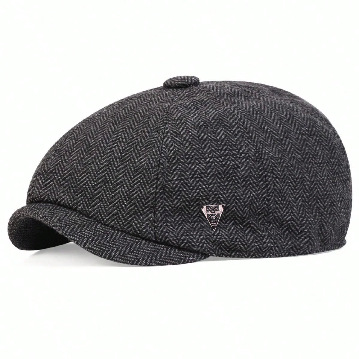 Label Herringbone Newsboy Caps Men British Painters Hats
